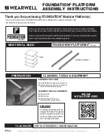 Wearwell Foundation Platform Assembly Instructions preview