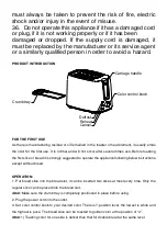 Предварительный просмотр 5 страницы weasy crust70 Instruction Manual