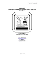 WEATHER DIRECT WD-2512U Owner'S Manual предпросмотр