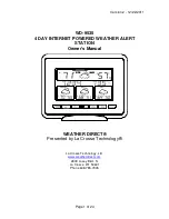 Preview for 1 page of WEATHER DIRECT WD-9535 Owner'S Manual