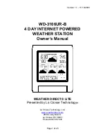 Предварительный просмотр 1 страницы WEATHER DIRECT Weather Direct Lite WD-3106UR-B Owner'S Manual