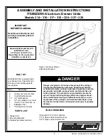 Предварительный просмотр 1 страницы Weather Guard ITEMIZER 314 Assembly And Installation Instructions