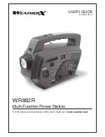 Weather X WR882R User Manual preview