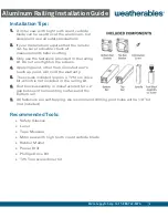 Предварительный просмотр 3 страницы weatherables Stanford Installation Manual