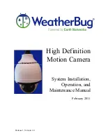 WeatherBug HD MotionCam Installation, Operation And Maintenance Manual preview