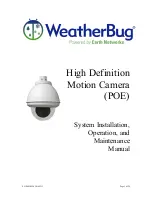 WeatherBug UM24 System Installation, Operation And Maintenance Manual preview