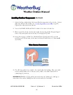 Предварительный просмотр 26 страницы WeatherBug Weather Station Installation, Operation And Maintenance Manual