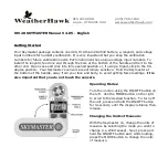 Предварительный просмотр 18 страницы WeatherHawk 27020 Manual