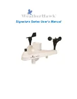 Предварительный просмотр 1 страницы WeatherHawk Signature Series User Manual