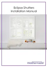 Preview for 1 page of WeatherMaster Eclipse Shutters Installation Manual