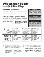 WeatherTech MF110 Installation Instructions preview