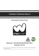 Preview for 1 page of W'eau WFI-007 Installation & Operation Manual