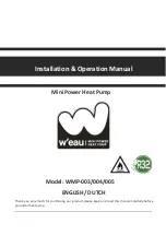 W'eau WMP-003 Installation & Operation Manual preview