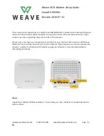 Weave SmartRG SR505n Setup Manual предпросмотр