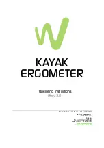 Weba Sport Kayak Ergometer Operating Instructions Manual preview