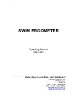 Preview for 1 page of Weba Sport SWIM ERGOMETER Operating Manual