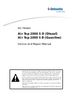 Webasto Air Top 2000 S-B Service And Repair Manual preview