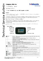 Preview for 1 page of Webasto Azimut 43 Fly Technical Service Bulletin