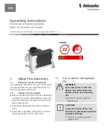 Preview for 1 page of Webasto BlueCool A-Series Operating Instructions Manual