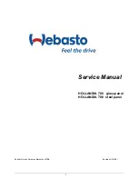 Webasto HOLLANDIA 700 - 20 Series Service Manual preview