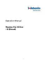 Предварительный просмотр 1 страницы Webasto Thermo Pro 50 Eco Operation Manual