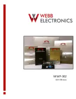 Webb MWP-302 User Manual предпросмотр