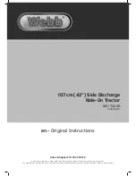 Webb WE1742SD Original Instructions Manual preview