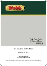 Webb WEH12R Original Instructions Manual preview