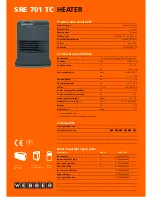 Preview for 1 page of Webber WEBBER SRE 701 TC Datasheet