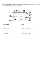 Предварительный просмотр 2 страницы Weber mt 0101002 Operating And Maintenance Manual