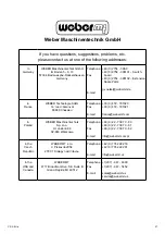 Предварительный просмотр 27 страницы Weber mt CR 3-II Hd Operating And Maintenance Manual