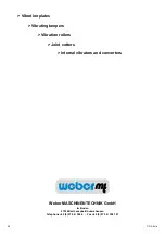 Предварительный просмотр 28 страницы Weber mt CR 3-II Hd Operating And Maintenance Manual