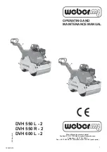 Предварительный просмотр 1 страницы Weber mt DVH 550 L - 2 Operating And Maintenance Manual