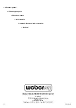 Предварительный просмотр 40 страницы Weber mt DVH 550 L - 2 Operating And Maintenance Manual