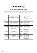 Preview for 23 page of Weber mt PG 110 Operating And Maintenance Manual