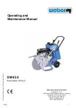 Weber mt SM 62-2 Operating And Maintenance Manual предпросмотр