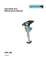 Weber mt SRE 300 Operating And Maintenance Manual preview