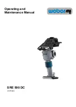 Weber mt SRE 590 DC Operating And Maintenance Manual preview