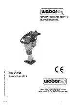 Weber mt SRV 650 Operating And Maintenance Manual preview