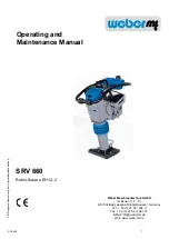 Weber mt SRV 660 Operating And Maintenance Manual preview