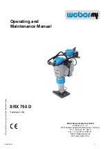 Предварительный просмотр 1 страницы Weber mt SRX 750 D Series Operating And Maintenance Manual