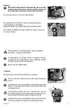 Предварительный просмотр 13 страницы Weber mt SRX 750 D Series Operating And Maintenance Manual