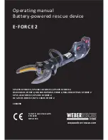 Weber Rescue Systems RSU 200-107 PLUS E-FORCE 2 Operating Manual preview