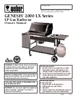 Weber 2000 LX Series Owner'S Manual предпросмотр