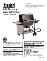 Предварительный просмотр 1 страницы Weber 900 NG Owner'S Manual