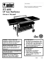 Weber FT 600 Owner'S Manual предпросмотр