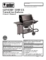 Weber Genesis 1000 LX Owner'S Manual preview