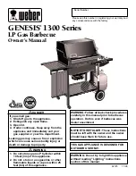 Предварительный просмотр 1 страницы Weber Genesis 1300 LP Owner'S Manual