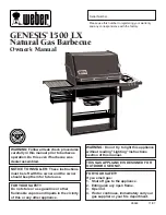 Предварительный просмотр 1 страницы Weber GENESIS GENESIS 1500 LX Owner'S Manual