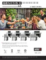 Weber Genesis II LX CSE-340 Owner'S Manual preview